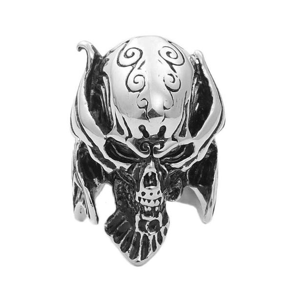 

wedding rings men's ring punk rock smooth 316l stainless steel signet for men hip hop party jewelry wholesale male anel, Slivery;golden