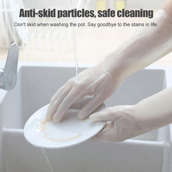 

disposable gloves 1 pair dish washing odorless silicone scrubber clean household cleaning l66