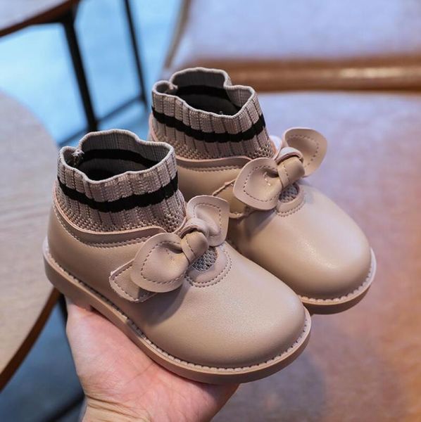 

girls boots 2021 autumn children' soft-soled baby low-short boots fashion kids princess single toddlers, Black;grey