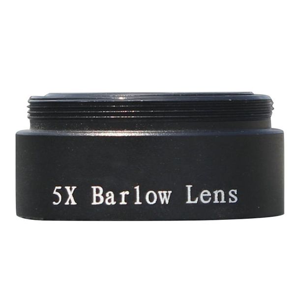 

telescope & binoculars barlow lens 5x for any m28x0.6 thread 1.25inch eyepiece astronomy diagonal extender tube or camera adapter