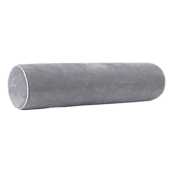 

pillow 1pc memory cotton grey neck roll bolster for woman men