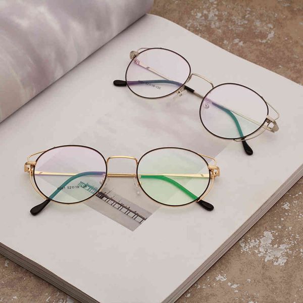 

designer sunglasses eye for women mens fashion round oval clear prescription frames gold circle glasses 6001olo, White;black