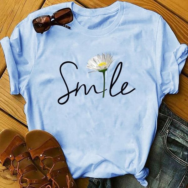 

women's t-shirt plus size 5xl 2021 fashion summer graphic t-shirts solid color short sleeve round neck letter print tees women, White