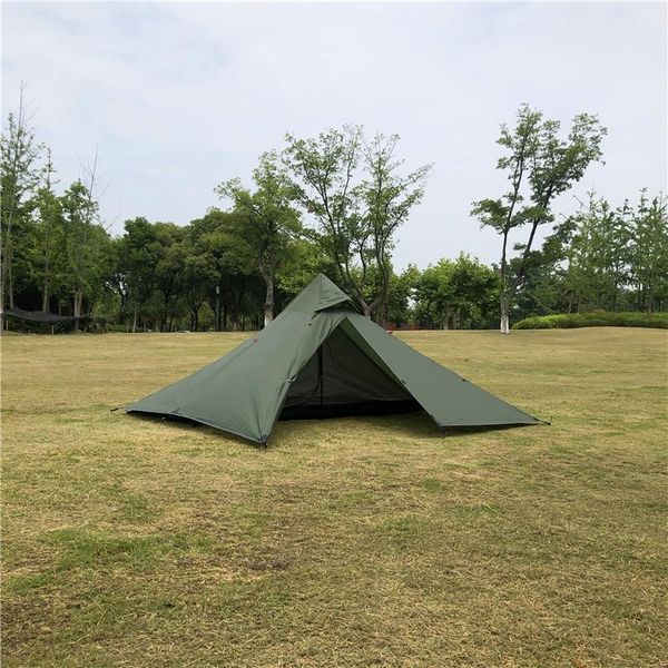 

mountaincattle 2 person ultralight camping tent rodless hiking double layer waterproof equipment