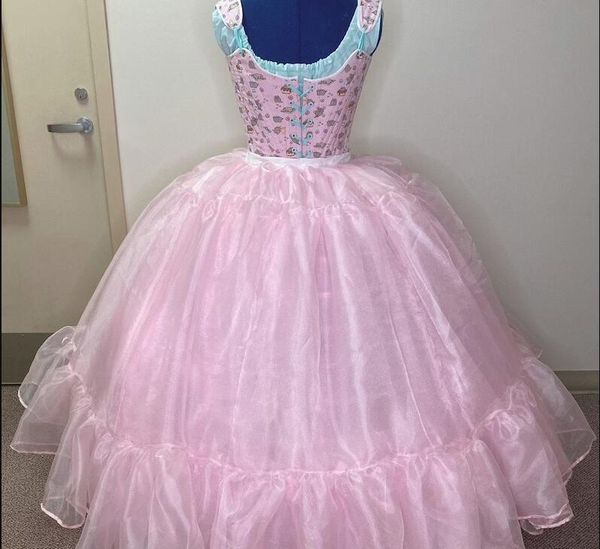 

sweet 16 girl full length skirts quinceanera dresses puffy petticoat, White