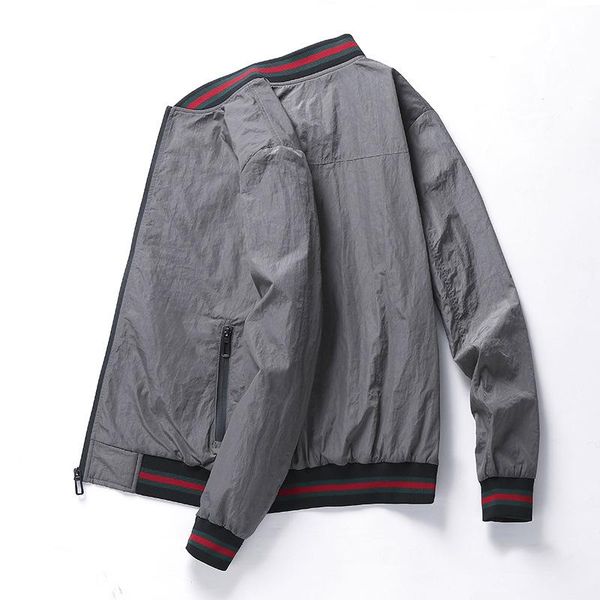 

men's jackets jacket men est solid autumn male casual zipper summer spring outwear thin multi-pockets long sleeve coat, Black;brown