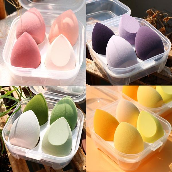 

sponges, applicators & cotton 4pcs soft cosmetic puff concealer liquid foundation powder face makeup sponge water drop shape women make up b