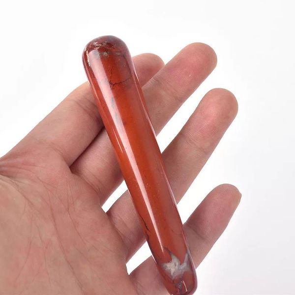 

decorative objects & figurines mokagy natural rock red jasper crystal massager for women 1pc