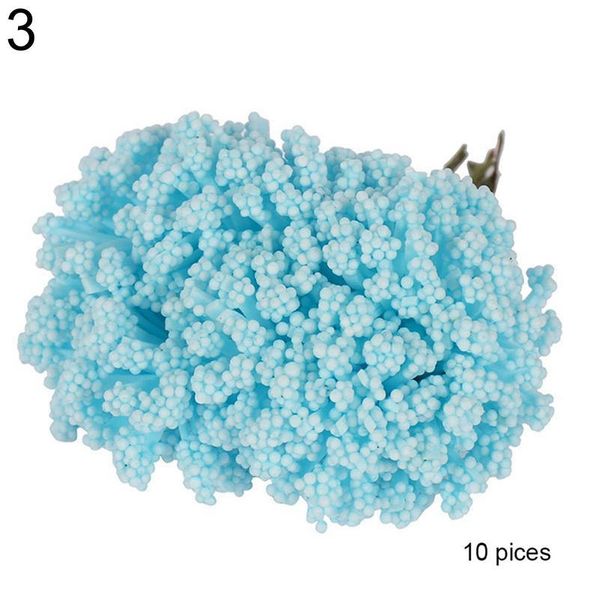 

1 bouquet blue flower cherry stamen berries bundle diy christmas wedding cake gift box wreat jllepj