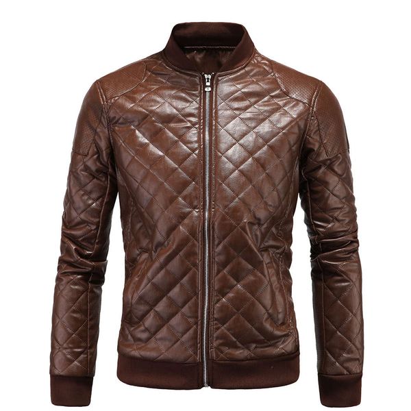 

new men's motorcycle thickened british casual leather jacket, Black;brown