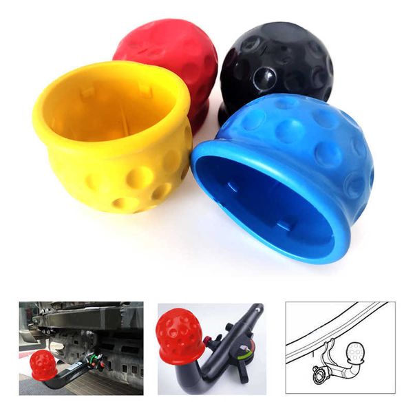 4 Cores Universal 50mm Tow Bar Ball Capa Cap Reboque Cobertura Bola de Reboque Barra Cap Hitch Trailer Towball Proteger Acessórios para Carro