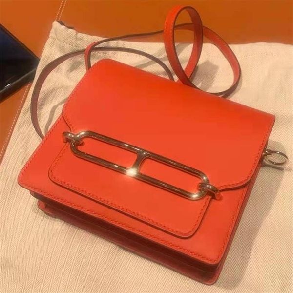 

small square bag single shoulder oblique cross square bag red sister same handbag fashion flip women's bags