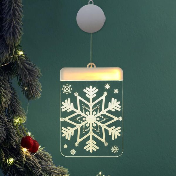 

decorative objects & figurines hanging christmas light adhesive 3d visual effect acrylic led ornament festival themed night for party home m