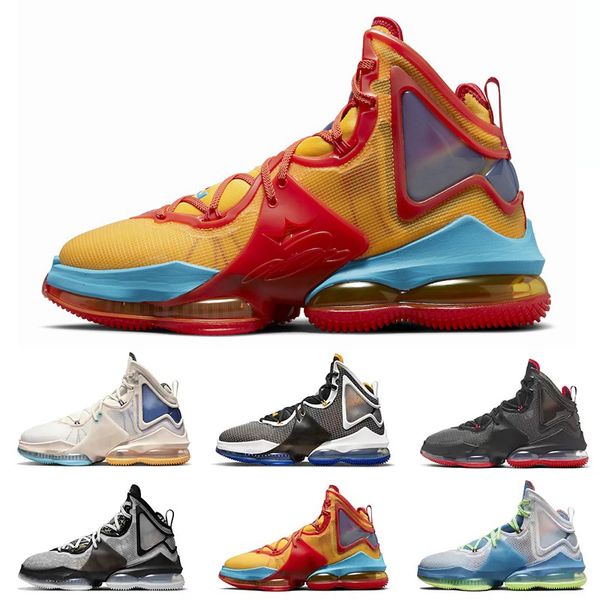 

2022 lebroned lebrons 19 men basketball shoes uniform hook space jam dutch blue harwood classic hook bred james 19smens cushion sports sneak