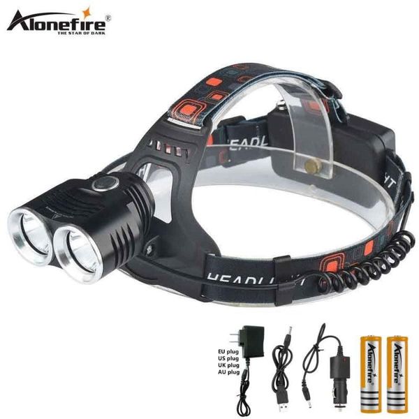 

alonefire hp29 cree t6 led headlamp headlight 18650 head light cycling cree 2t6 led hunting head torch