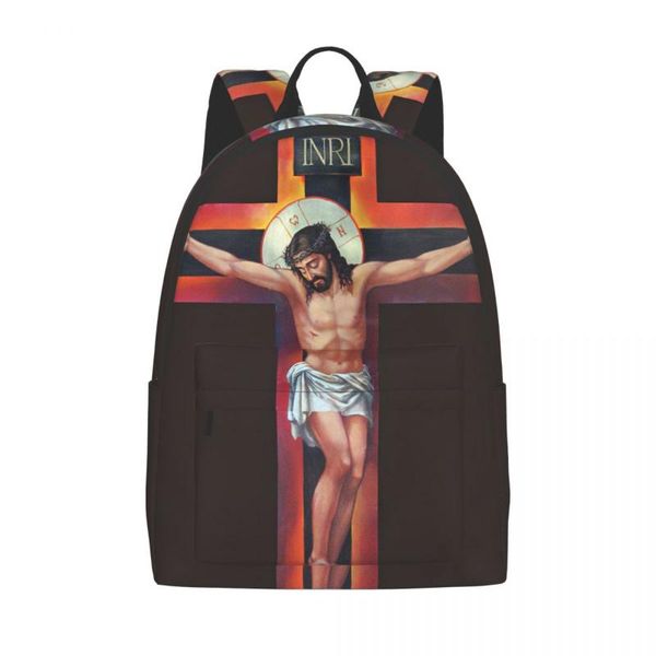 

backpack jesus on the cross girl boy computer man woman