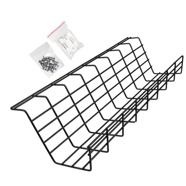 

hooks & rails 1pc under desk cable line management tray stand holder