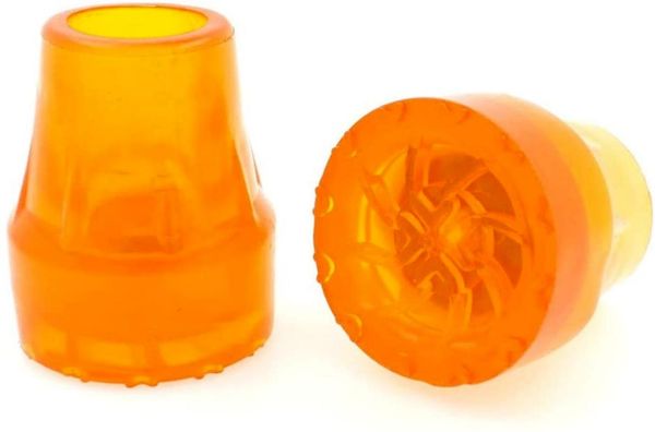 

trekking poles cane tip 2 pieces rubber tips non-slip ferrules end caps replacement walker for walking stick 22mm round base