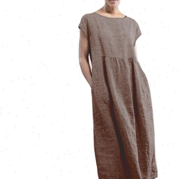 

casual women summer solid color short sleeve baggy beach shift kaftan midi dress 2021 new drop shipping, Black;gray