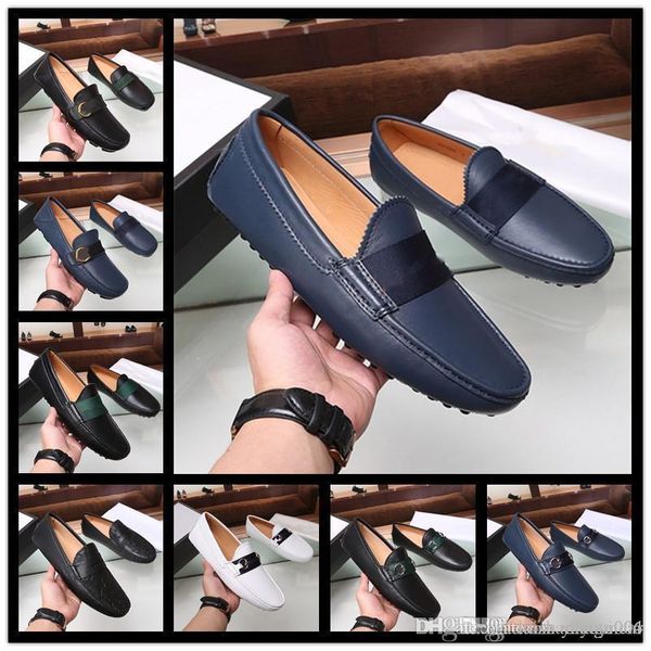

a2 fashion designer business dress men's shoes leather tassel gentleman banquet driving shoes men's casual shoes 38-45 size, Black