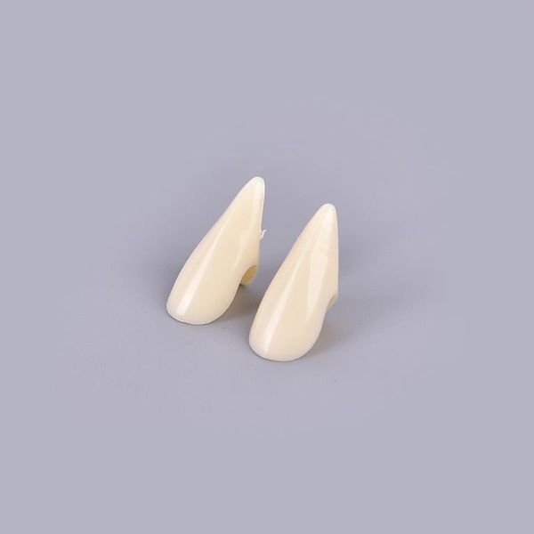 

party decoration 1 pairs vampire teeth fangs dentures props halloween costume false solid glue denture adhesive diy decorations