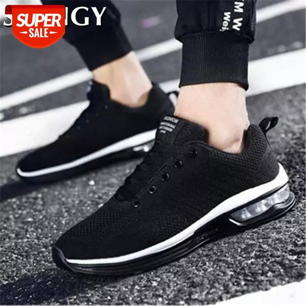 

sneakers men vulcanized shoes solid color classic male sports shoes lace up mesh breathable platform big size outdoor running #su3t