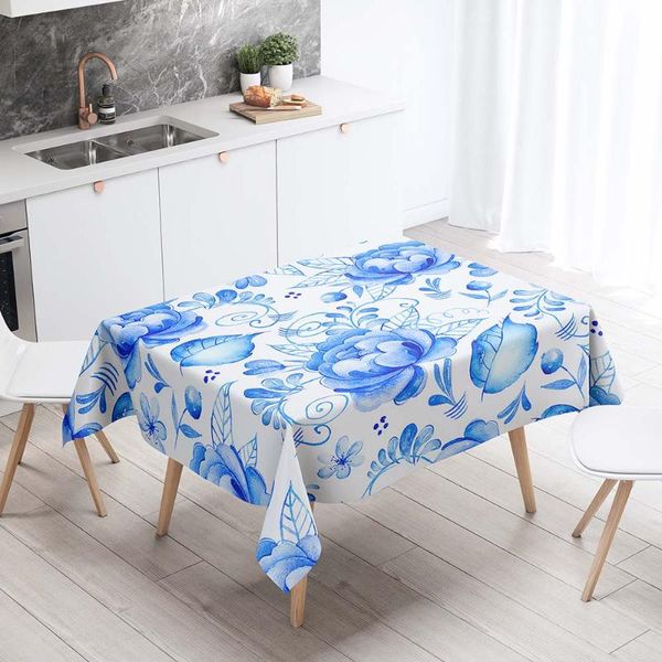 

table cloth rectangular tablecloths decorative cover 3d printing varicolored flowers dining