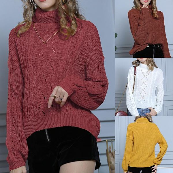 

fashion sweet high neck bottoming sweater solid color cable long sleeve sweater, White;black