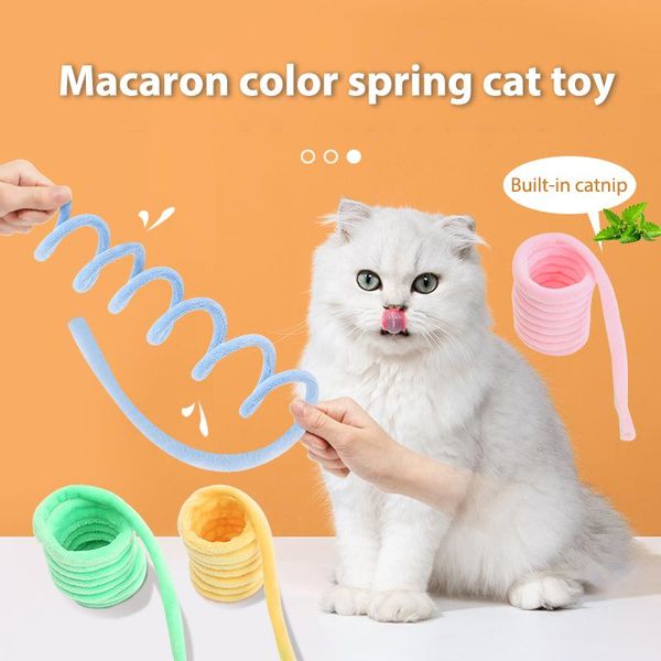 

cat toys pet supplies plush spring-shaped soft short mint toy catnip kitten teeth grinding thumb bite