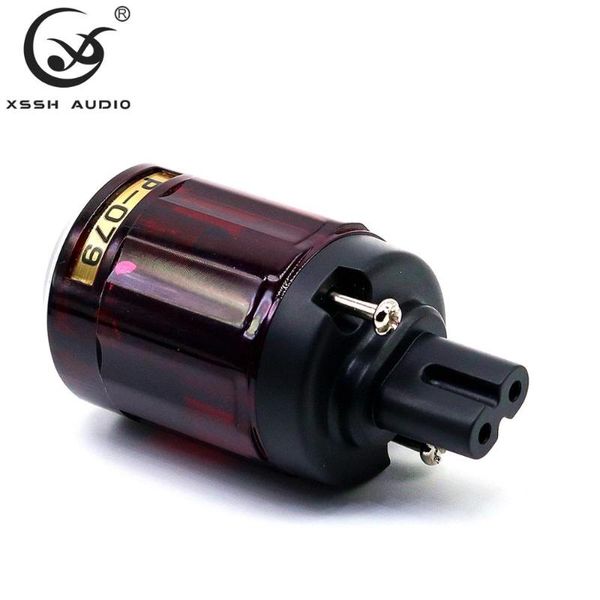 

smart power plugs xssh hifi audio diy cable gold plated c-079 iec p-079e figure 8 plug for connector