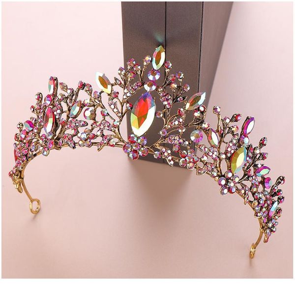 

vintage colorful crystal tiara for brides hair accessories wedding crystal crowns headband headpieces and crown bride h qylztj, Silver