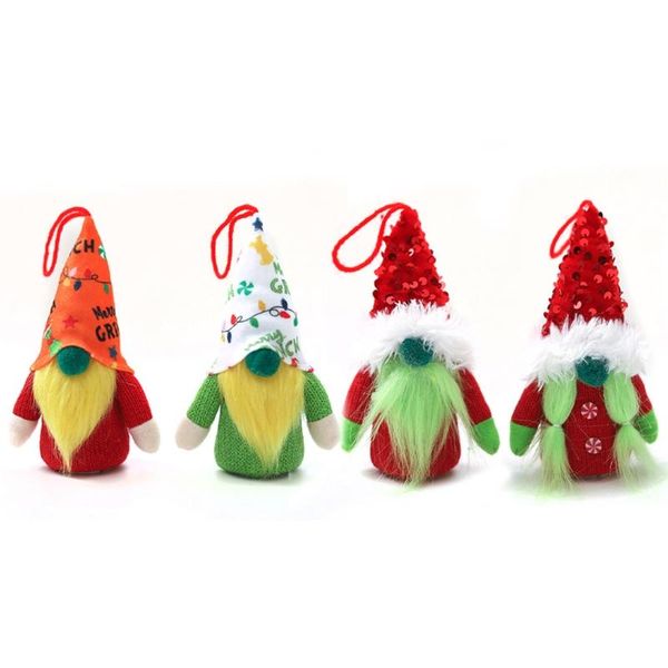 

christmas decorations gnome pendant 4pcs led gnomes dolls for xmas tree home ornament