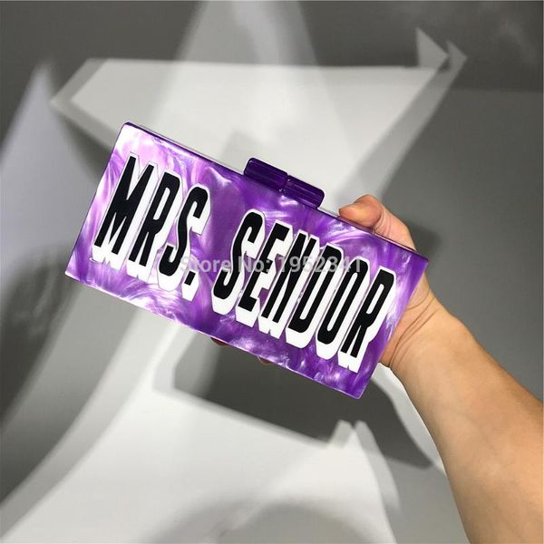 

evening bags oc4196 handmade women acrylic custom bag, elegant shadow name bag