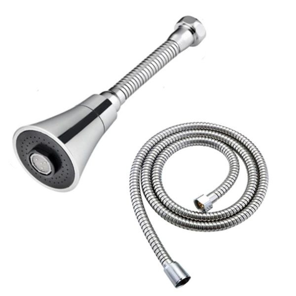 

shower faucet splash-proof universal aerator kitchen and household water-saving filter extender with 1.5m bath tube