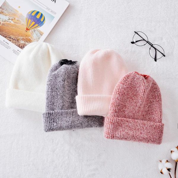 

beanie/skull caps autumn winter hair skullies hat fashion warm beanies hats casual women solid cover head, Blue;gray