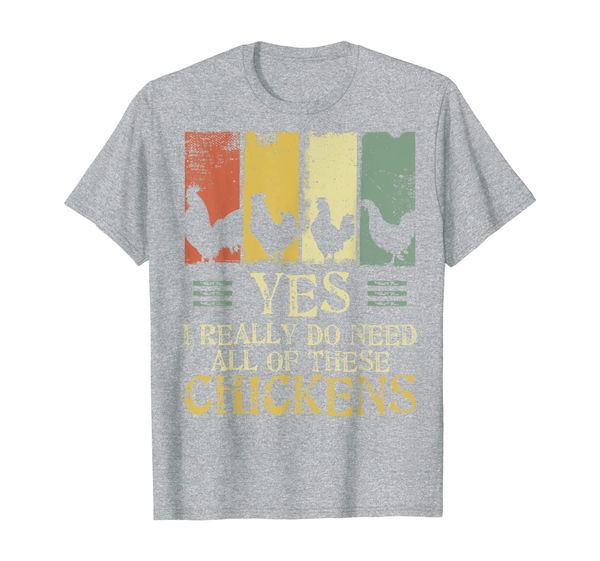 

funny farmer tee | yes i need all these chickens t-shirt, White;black