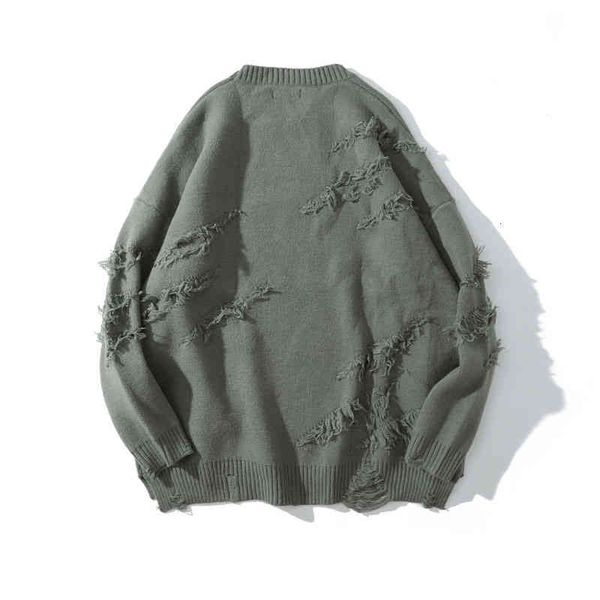 

women's sweaters autumn winter women knitted cotton casual basic pullover jumper long sleeve frayed loose dark streetwear wkw3, White;black