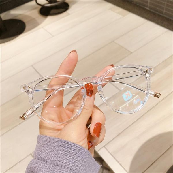 

sunglasses retro black frame glasses female makeup artifact anti-blue light small face eye can be equipped with myopia, White;black