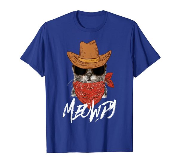 

meowdy texas cat meow and howdy funny cat lover gift vintage t-shirt, White;black