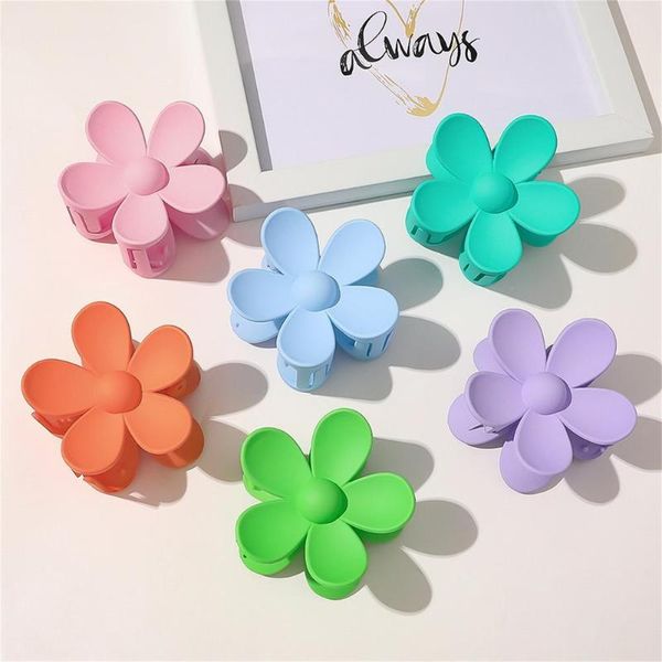 

hair clips candy color clip spring summer sweet flower hairpin high-quality material shaped