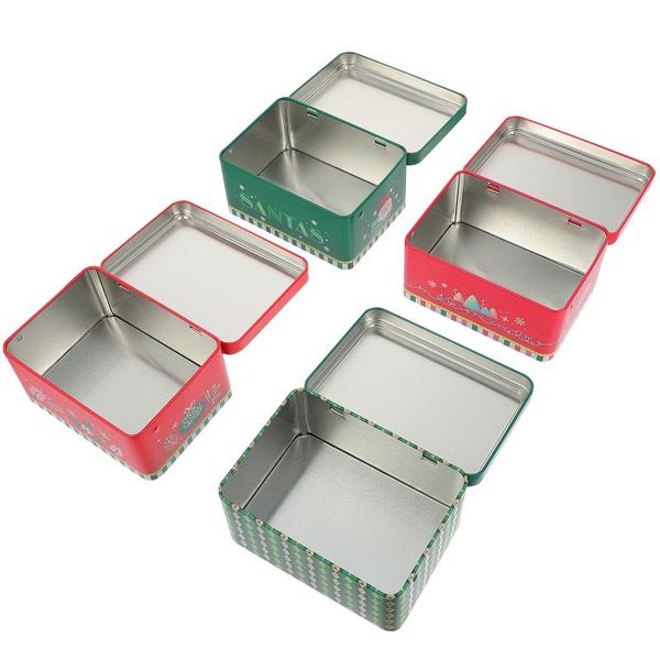 

gift wrap 4pcs portable dessert boxes festive candy (assorted color)