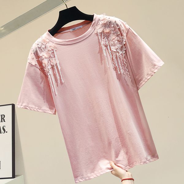 

cotton shirt of short-sleeve for women xln6, White