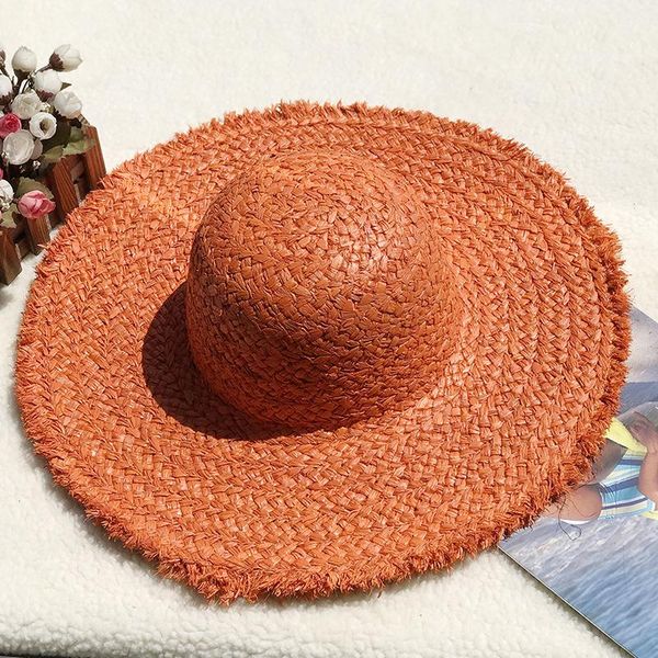 

wide brim hats multi color ladies custom decorated beach straw, Blue;gray