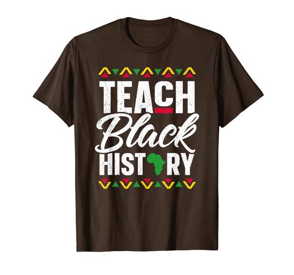 

teach black history month school teacher t-shirt gift 2019, White;black