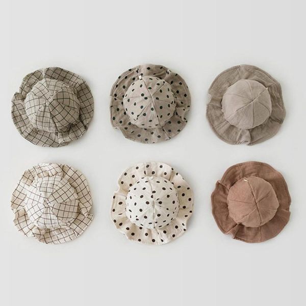 

caps & hats baby hat spring and summer children wild fisherman male female cute 0-2 years old gorro verano gorra, Yellow