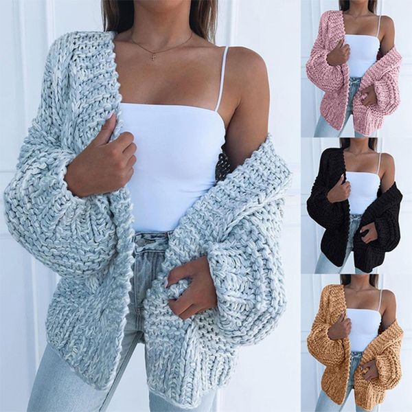 

cardigan sweater women new bat sleeved plush loose and plus size 4xl women's sweater clothing 210218, White;black