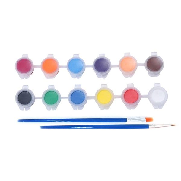 

1 set of diy hand painting fan graffiti fan diy blank drawing material kit