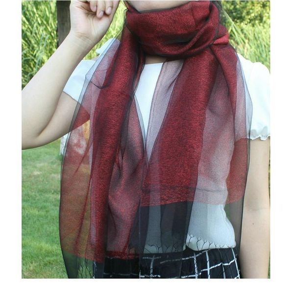 

pure color silk scarf ladies spring autumn new elegant double deck 65-195cm temperament all-match evening dress shaw jllrsc