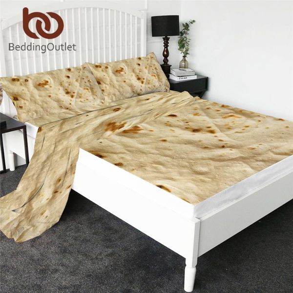 

sheets & sets beddingoutlet mexican burrito bed sheet 3d corn tortilla microfiber set funny bedspreads soft flat fitted