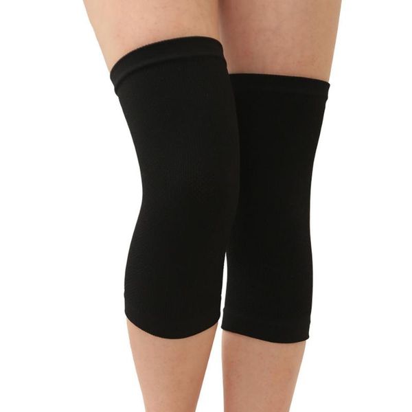 

elbow & knee pads 1 pair women men four seasons nylon thin brace elastic pad support compression sleeves for fitness running cycling, Black;gray